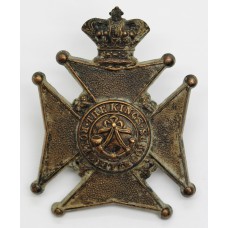 Victorian King's Royal Rifle Corps (K.R.R.C.) Militia Cap Badge