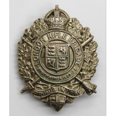 5th City of London Bn. (London Rifle Brigade) London Regiment Cap Badge - King's Crown