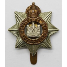 Devonshire Regiment Cap Badge - King's Crown