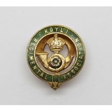 King's Own Yorkshire Light Infantry (K.O.Y.L.I.) Regimental Association Enamelled Lapel Badge