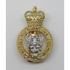 Queen's Own Mercian Yeomanry Anodised (Staybrite) Cap Badge
