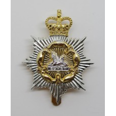 Gloucestershire & Hampshire Regiment Anodised (Staybrite) Cap Badge - Queen's Crown