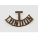 London Regiment (T / LONDON) Greatcoat Shoulder Title