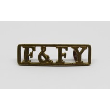 Fife & Forfar Yeomanry (F&FY) Shoulder Title