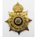 York & Lancaster Regiment Officer's Blue Cloth Helmet Plate - King's Crown