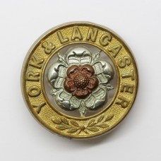 York & Lancaster Regiment Helmet Plate Centre