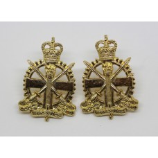 Pair of Army Apprentices School Anodised (Staybrite) Collar Badges