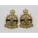 Pair of Army Apprentices School Anodised (Staybrite) Collar Badges