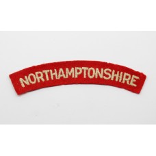 Northamptonshire Regiment (NORTHAMPTONSHIRE) Cloth Shoulder Title