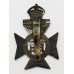 16th County of London Bn. (Queen's Westminster Rifles) London Regiment Cap Badge - King's Crown