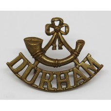 Durham Light Infantry (Bugle over DURHAM) Shoulder Title