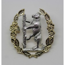 Queen's Own Warwickshire & Worcestershire Yeomanry Anodised (Staybrite) Cap Badge