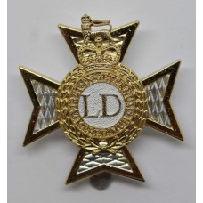 Light Dragoons Anodised (Staybrite) Cap Badge