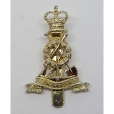 Pioneer Corps Anodised (Staybrite) Beret Badge - Queen's Crown