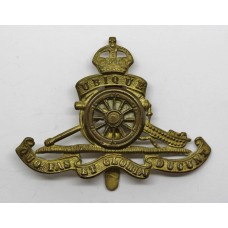 Royal Artillery (Revolving Wheel) Cap Badge - King's Crown