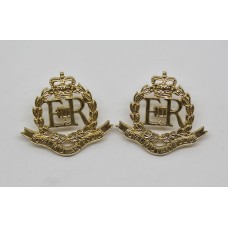 Pair of Royal Military Police (R.M.P.) Anodised (Staybrite) Collar Badges