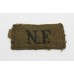 Northumberland Fusiliers (N.F.) Cloth Slip On Shoulder Title