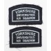 Pair of Yorkshire Universities Air Squadron Cloth Arm Badges