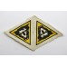 Pair of Uncut WW2 79th Armoured Division Printed Formation Signs