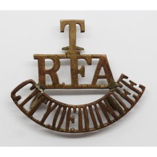 City of Dundee Territorials, Royal Field Artillery (T / R.F.A. / CITY OF DUNDEE) Shoulder Title