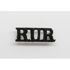 Royal Ulster Rifles (R.U.R.) Shoulder Title
