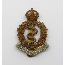 Royal Army Medical Corps (R.A.M.C.) Bi-Metal Cap Badge - King's Crown