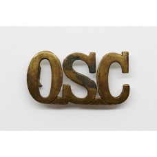Victorian Ordnance Service Corps (O.S.C.) Shoulder Title