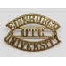 Edinburgh University O.T.C. (EDINBURGH/OTC/UNIVERSITY) Shoulder Title