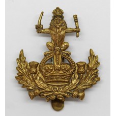 Queen's Own Royal Glasgow Yeomanry Cap Badge - King's Crown