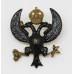 Lanarkshire Yeomanry Officer's Cap Badge - King's Crown