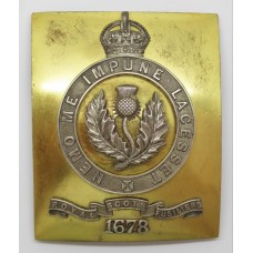 Royal Scots Fusiliers Officer's Shoulder Belt Plate - King's Crown