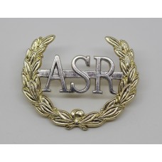 Army Scripture Readers (A.S.R.) Anodised (Staybrite) Cap Badge