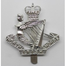 North Irish Horse Anodised (Staybright) Cap Badge - Queen's Crown