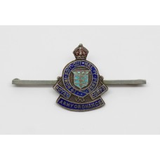 Royal Army Ordnance Corps (R.A.O.C.) Enamelled Sweetheart Brooch - King's Crown