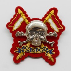 Royal Lancers Officer's Metal & Bullion Beret Badge (Red Backing)