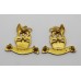 Pair of 15th/19th Hussars Officer's Collar Badges - Queen's Crown