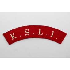 King's Shropshire Light Infantry (K.S.L.I.) Cloth Shoulder Title