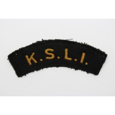 King's Shropshire Light Infantry (K.S.L.I.) Cloth Shoulder Title