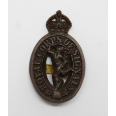 Royal Signals WW2 Plastic Economy Cap Badge