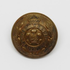 The Welch Regiment Officer's Button - King's Crown (Large)