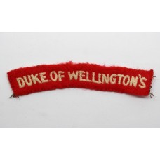 Duke of Wellington's Cloth Shoulder Title