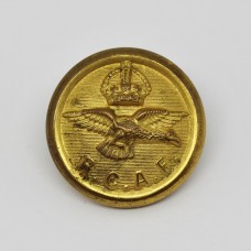 Royal Canadian Air Force (R.C.A.F.) Officer's Button - King's Crown (Large)