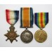 WW1 1914-15 Star Medal Trio - Pte. Mohamed Tandif, 3rd King's African Rifles