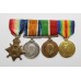 WW1 1914-15 Star, British War Medal, Mercantile Marine War Medal & Victory Medal Group of Four - Eng. Sub Lieutenant J. Nicol, Royal Naval Reserve