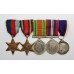 WW2 and R.F.R. Long Service & Good Conduct Medal Group of Five - H. Bloomer, Sto.1. Royal Fleet Reserve