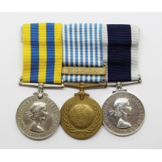 Queen's Korea, UN Korea and Royal Navy Long Service & Good Conduct Medal Group - A.S. Baxter, A.A.1., H.M.S. Ariel