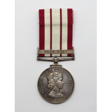 Naval General Service Medal (Clasp - Near East) - J.V. Snow, E.R.A.4., Royal Navy