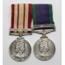 Naval General Service Medal (Clasp - Near East) & Campaign Service Medal (Clasp - Malay Peninsula) - R.E.M. A.F. Shiner, Royal Navy