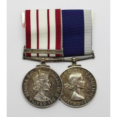 Naval General Service Medal (Clasp - Near East) and Royal Naval Long Service & Good Conduct Medal - L. Daley, P.O.M.(E)., Royal Navy