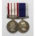 Naval General Service Medal (Clasp - Near East) and Royal Naval Long Service & Good Conduct Medal - L. Daley, P.O.M.(E)., Royal Navy